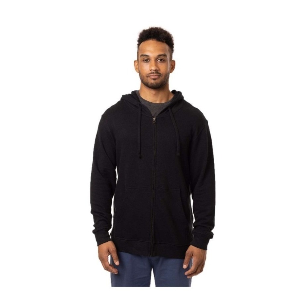 NEW Econscious Hemp Hero Full Zip Hoodie Men's XL Washed Black (MSRP $52)